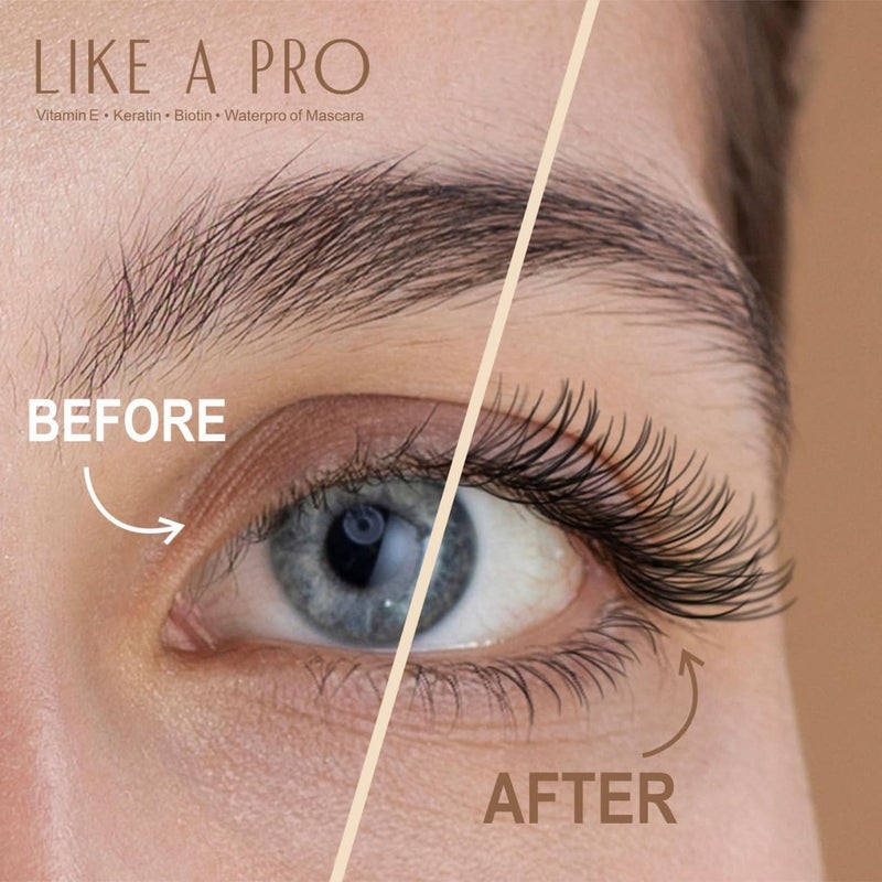JUST GOLD Justgold Like A Pro Mascara With Keratin Biotin Vitamin E  Arginine Smudgeproof  Waterproof Mascara - Image 3