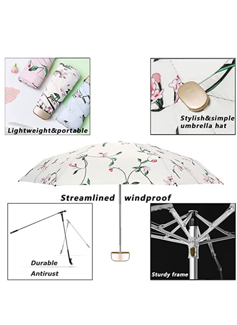 Y&D - Travel Umbrella UV, Small Compact Protection Mini Perfect for Lightweight Portable Parasol Outdoor Sun & Rain Umbrellas Men, Women, and Kids - Image 1