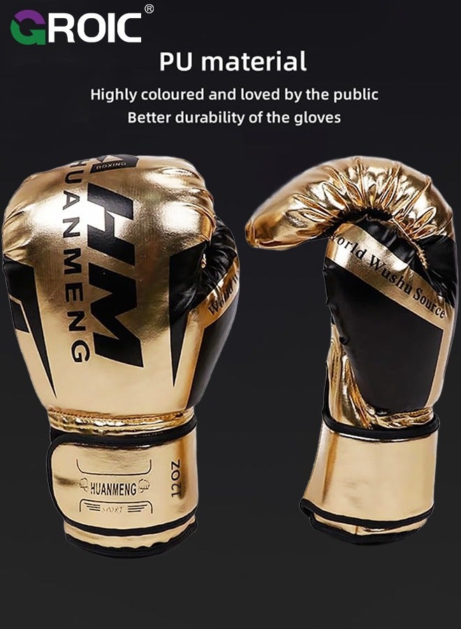 GROIC قفازات ملاكمة 12 أونصة من جلد PU، للمواي تاي، كيك بوكسينغ، MMA، تدريب السبارينغ، إغلاق TAKKA المتقدم، حشوة، أكياس اللكم، كرة السرعة، قفازات تمارين التركيز - Image 5