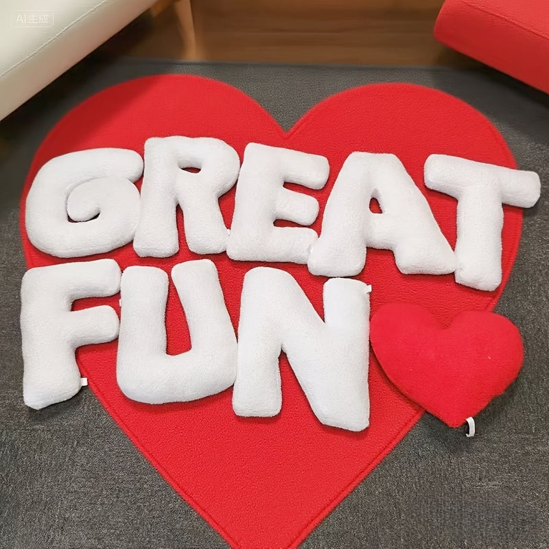 26 Letters Decorative Throw Large 15.75 Inch White Home Decor - Image 1