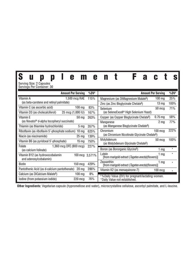 Seeking Health Prenatal Essentials Methylfree Folate Vitamin B12 Methylation Support Multivitamin To Support Fertility Conception Pregnancy And Breastfeeding Vegetarian (60 Capsules)  - Image 3