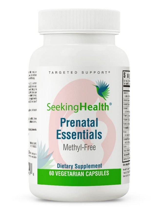 Seeking Health Prenatal Essentials Methylfree Folate Vitamin B12 Methylation Support Multivitamin To Support Fertility Conception Pregnancy And Breastfeeding Vegetarian (60 Capsules)  - Image 2