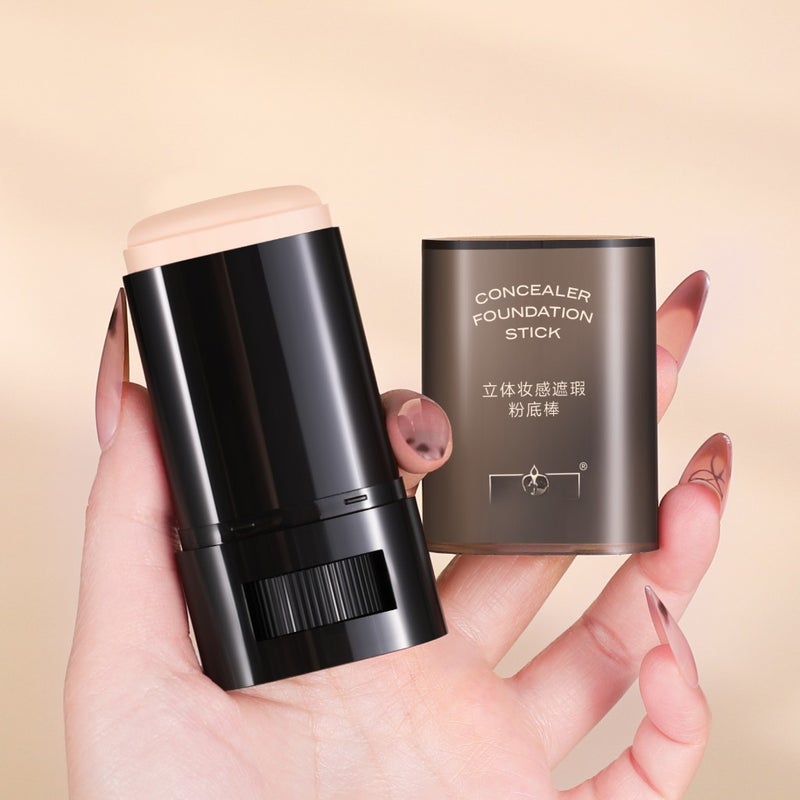 Concealer foundation stick, spot-covering and acne-mark-proof long-lasting foundation, natural color - Image 3