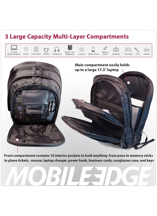 Mobile Edge - Mobile Edge Alienware Orion M17X Gaming Laptop Backpack - 17.3 Inch Computer Backpack For Men And Women With Exclusive Wireless Security Shield™ - Scanfast Checkpoint Friendly - Me-Awbp2.0 - Image 1