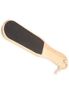 ORiTi Double-Sided Wood Foot Rasp Dead Skin Callus Remover Foot File Exfoliating Brush Wooden Handle Pedicure Scrubber  - Image 1