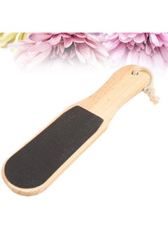 ORiTi Double-Sided Wood Foot Rasp Dead Skin Callus Remover Foot File Exfoliating Brush Wooden Handle Pedicure Scrubber  - Image 3