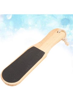 ORiTi Double-Sided Wood Foot Rasp Dead Skin Callus Remover Foot File Exfoliating Brush Wooden Handle Pedicure Scrubber  - Image 4