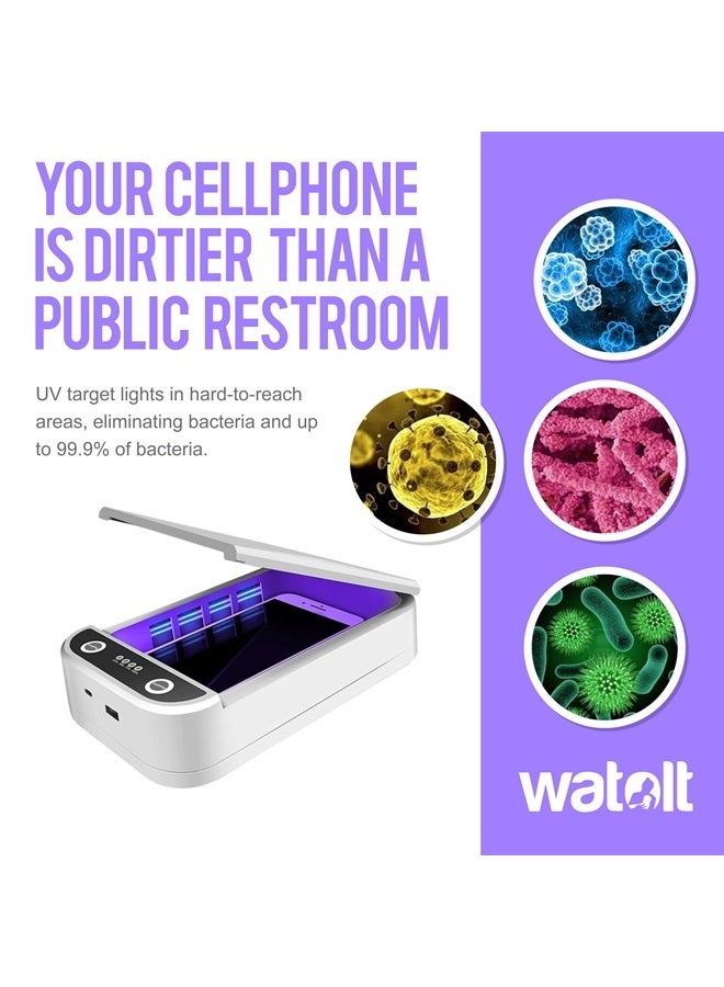 Watolt معقم ضوء UV - صندوق معقم ومطهر للهواتف الذكية آيفون - Image 1