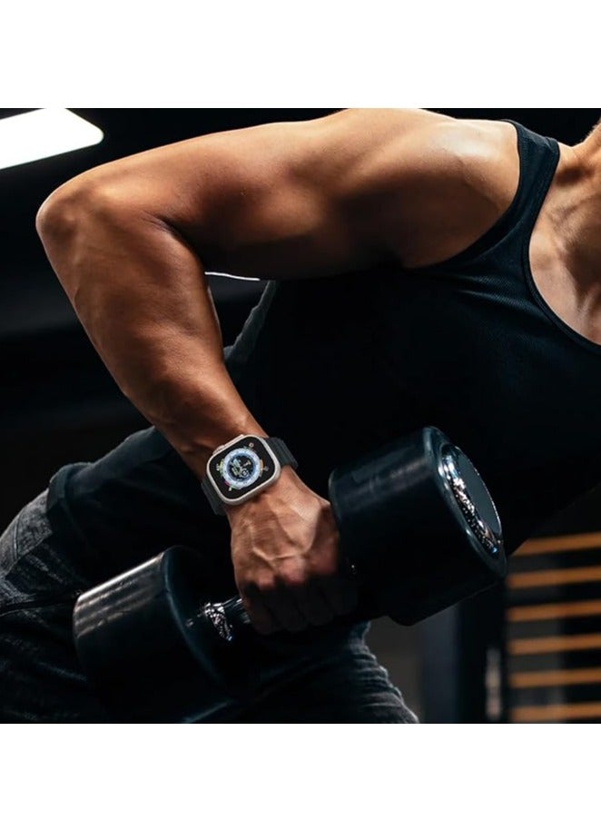 Smart Watch Ultra Ocean with Large Display, Fitness Tracking, Heart Rate Monitor, Waterproof Design, Adjustable Strap, Compatible with Android and iOS, One Year Warranty - Image 3