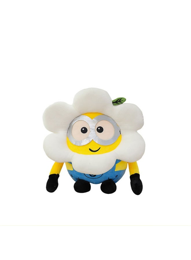 هالامودو دنس مي: 25 سم منير ناعم مع زهرة -رأس مزخرف دمية دمية -هدية عيد ميلاد رئيسية، ديكور كل جولة لغرفة النوم، غرفة المعيشة، المكتب، والضغوط المكتبية -مسكن - Image 1