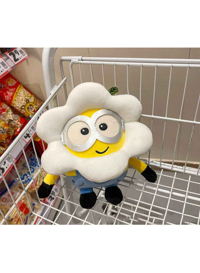 هالامودو دنس مي: 25 سم منير ناعم مع زهرة -رأس مزخرف دمية دمية -هدية عيد ميلاد رئيسية، ديكور كل جولة لغرفة النوم، غرفة المعيشة، المكتب، والضغوط المكتبية -مسكن - Image 4