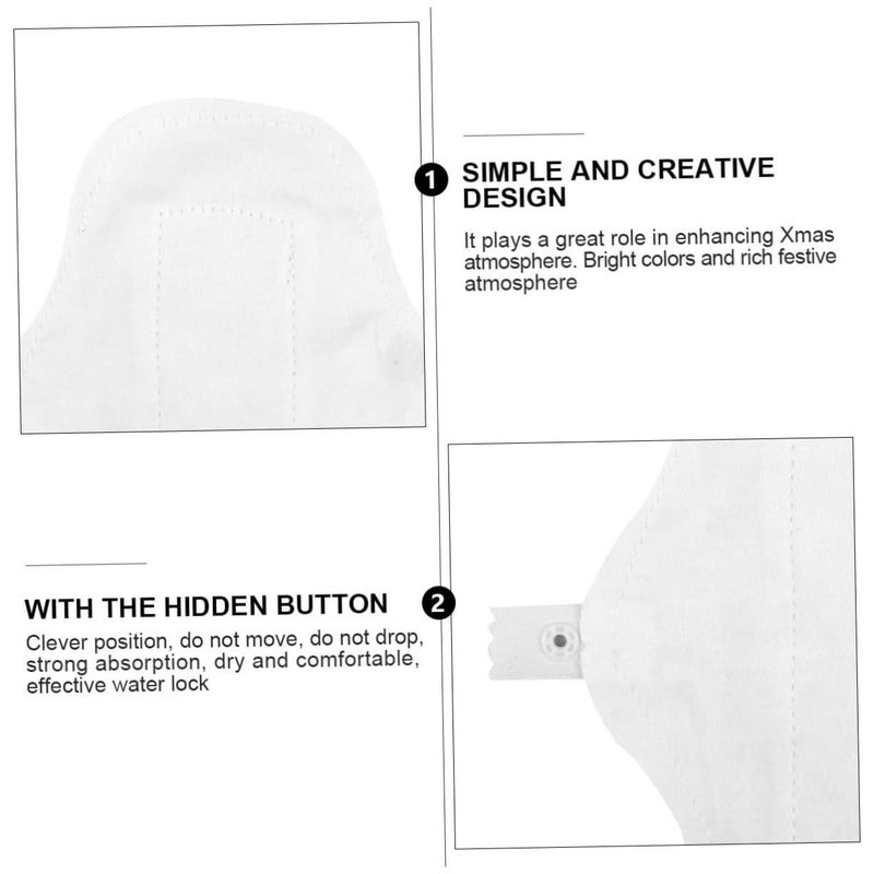 Washable Cotton Sanitary Pads Reusable Menstrual Pads 3 Pack Comfortable Absorbent - Image 4