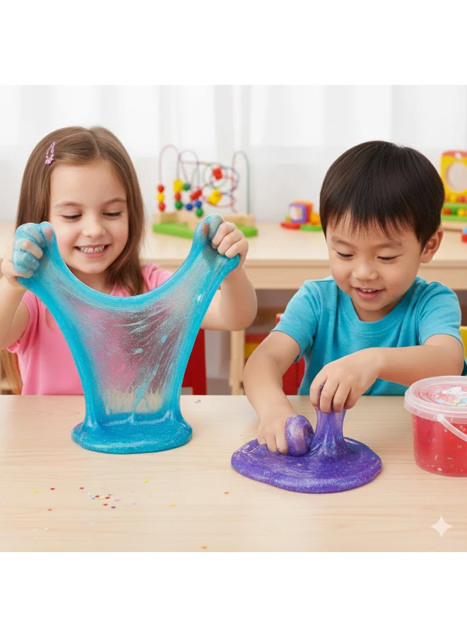 تولي دلاء سلايم الكريستال (6 قطع × 270 جرام)