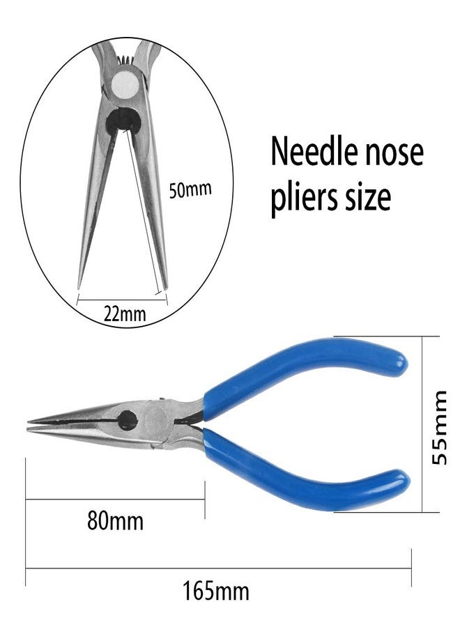 هاندسكيت كماشة ذات أنف طويل ومجموعة كماشة ذات حلقة تثبيت كماشة ذات أنف طويل من HANDSKIT أداة قطع أسلاك دقيقة كماشة ذات أنف طويل أداة إصلاح للإلكترونيات والأسلاك والمجوهرات والمشاريع المنزلية - Image 4