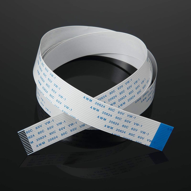 Frienda 15 Pieces Flexible Ribbon Cable Set, Compatible with Raspberry Pi Camera, Including 3.9'' 5.9'' 7.87'' 9.84'' 11.8'' 15.74'' 19.69'' 39.37'' for Pi Camera, 6.3'' for Pi Zero - Image 2