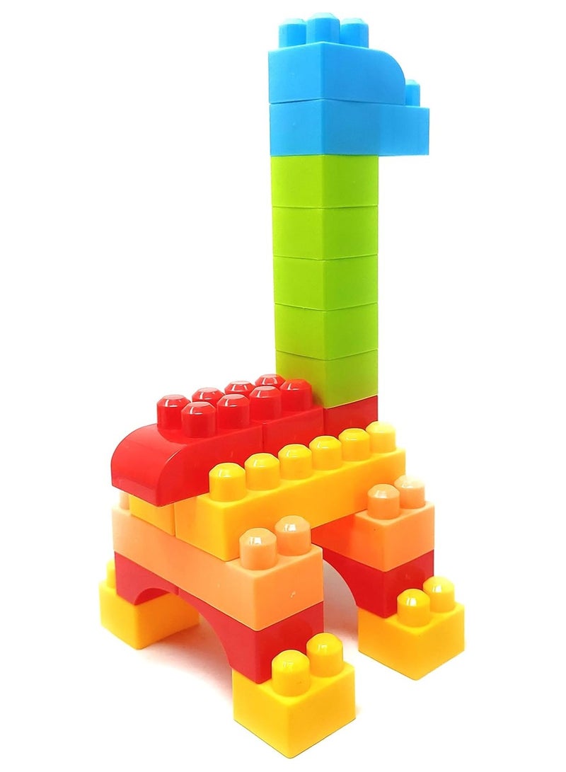 100 Piece Building Block Set with Car-Shaped Storage Bag  - Image 5