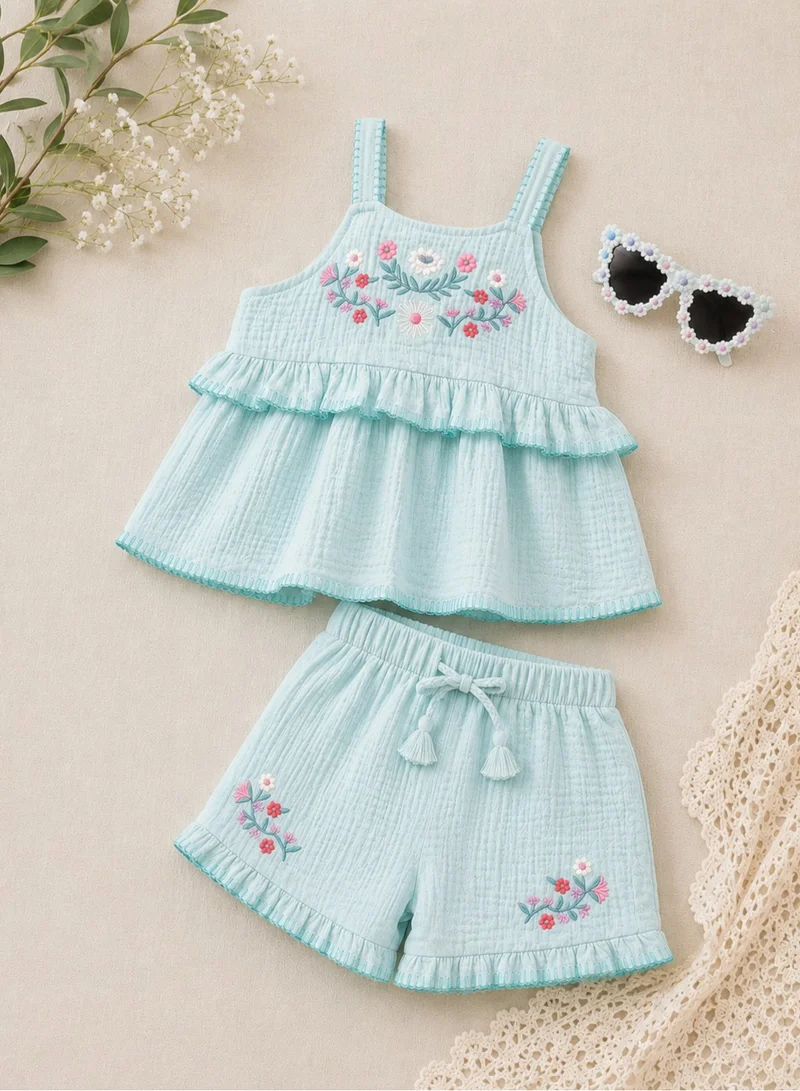 Victor And Jane  Girls 3 pce set, Top and Shorts and matching sunglasses for Women | Best Price UAE