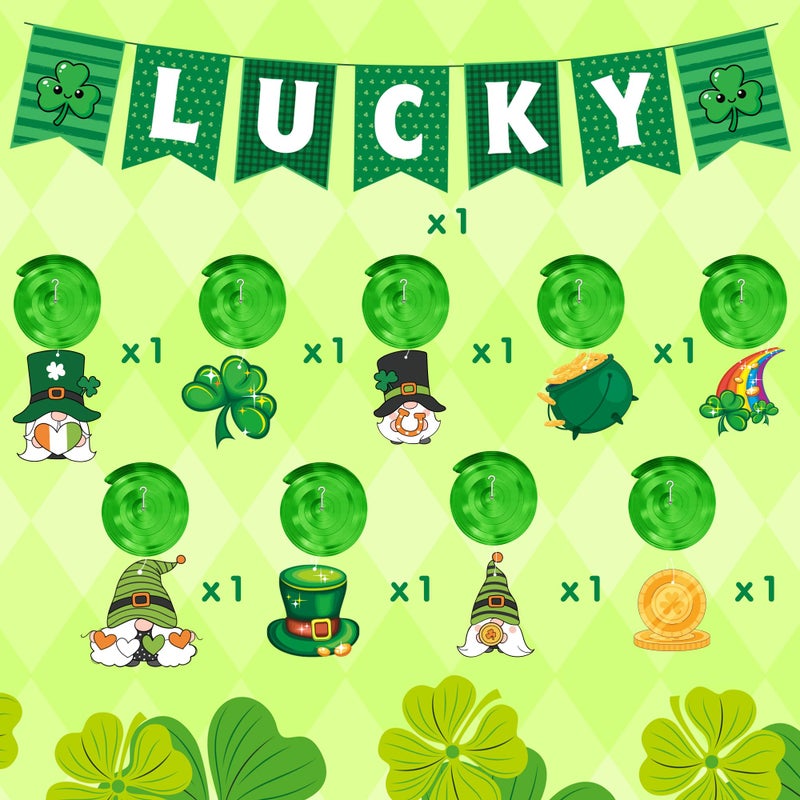 OHOME St Patricks Day Decorations - Hanging Swirls, Shamrock Banner - Shamrock Decorations Garland St Patty's Day Accessories Party Favors for Home Door Birthday | St. Patrick's Day Decor - Image 4