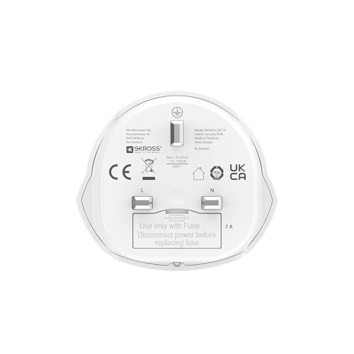 SKROSS Travel Adapter World-to-UK Earthed - Image 2