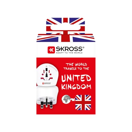SKROSS Travel Adapter World-to-UK Earthed - Image 3