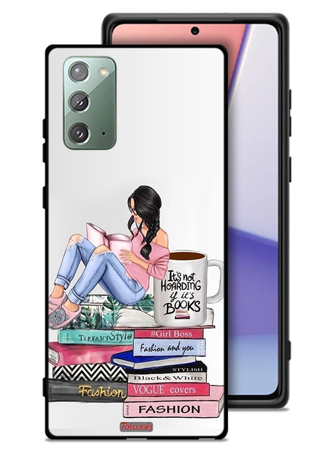 Tolwak Samsung Galaxy Note 20 5G Protective Case Cover Girl And Fashion Books Art - Image 1