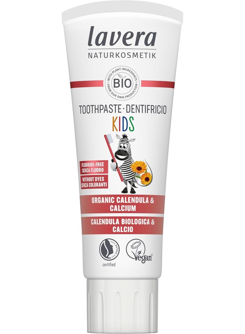 lavera Organic Kids Toothpaste Fluoride Free Calendula & Calcium 75 ML - Image 1