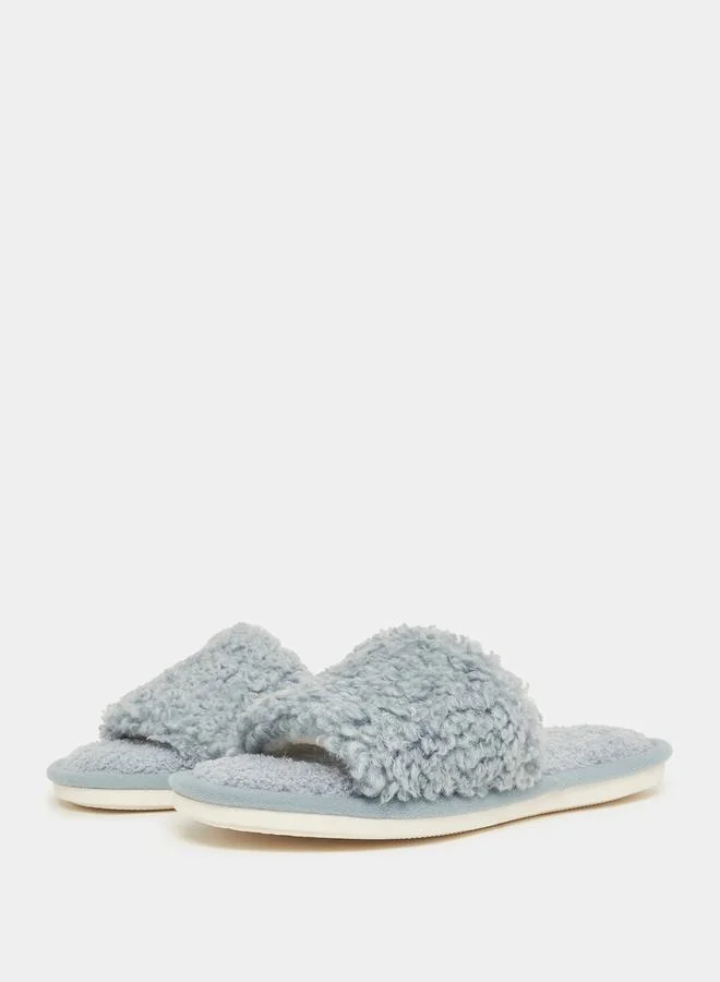 Styli Faux Fur Bedroom Slippers
