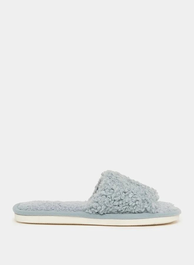 Styli Faux Fur Bedroom Slippers