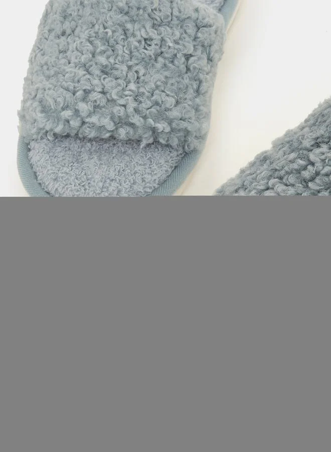 Styli Faux Fur Bedroom Slippers