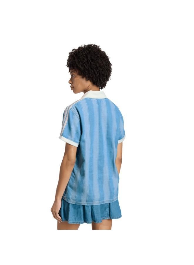 adidas Originals DENIM FOOTBALL JERSEY - Image 2