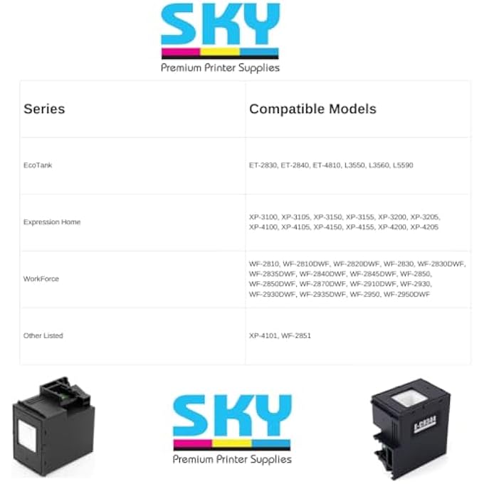 COMPATIBLE C9344/EWMB3 MAINTENANCE BOX FOR ECOTANK L3550 L3560 L5590 PRINTERS - Image 2