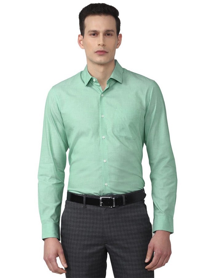 بيتر إينجلند قميص بيتر إنجلاند رجالي بقصّة Slim Fit (PESFMSLB790903_Green 42) - Image 2