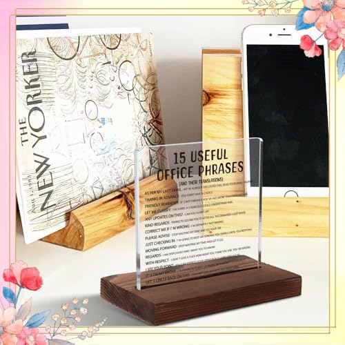 FOUGSTA Silly Office Gifts for Women, Humorous Office Gifts for Coworkers, Managers, Sarcastic Office Gift for Coworkers, Managers,Modern Acrylic Desk Plaque, 10 x 10 x 1.5 cm,XXD63 - Image 4