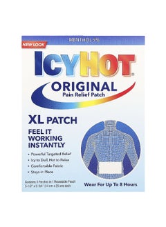 Icy Hot Icy Hot, Original Pain Relief Patch, XL , 3 Patches  - Image 1