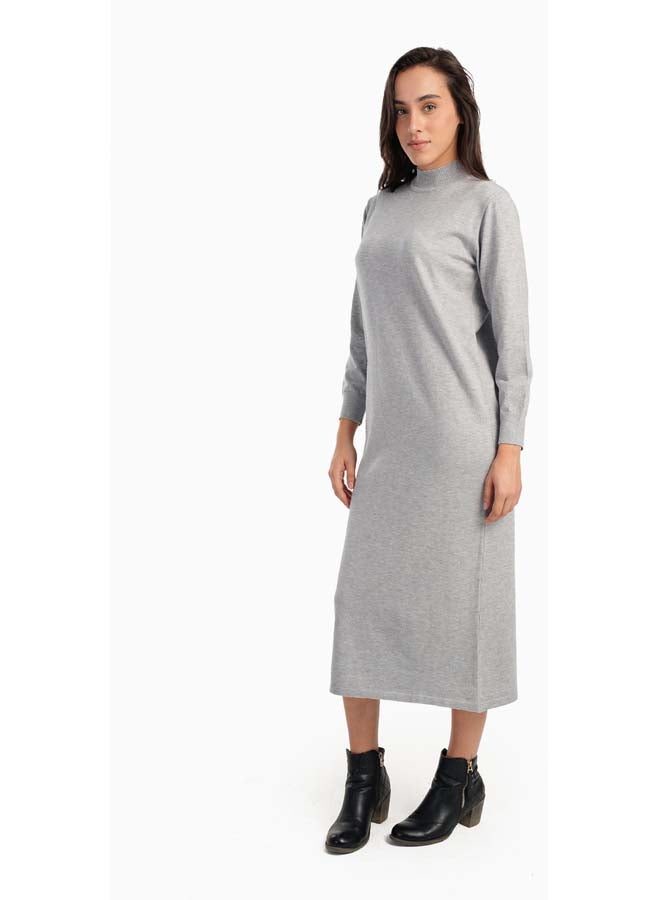 Carina Ribbed High Neck Trico Dress - Image 2