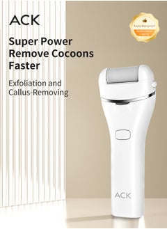 ACK Electric Foot Callus Remover Skin Exfoliator Electric Foot Grinder  Foot Skin Repairing Machine Foot Care Tools White  - Image 1