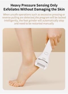 ACK Electric Foot Callus Remover Skin Exfoliator Electric Foot Grinder  Foot Skin Repairing Machine Foot Care Tools White  - Image 2