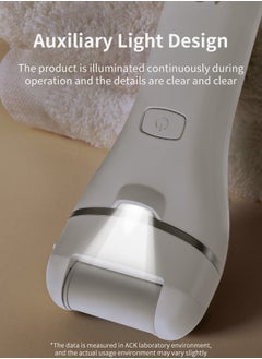 ACK Electric Foot Callus Remover Skin Exfoliator Electric Foot Grinder  Foot Skin Repairing Machine Foot Care Tools White  - Image 5
