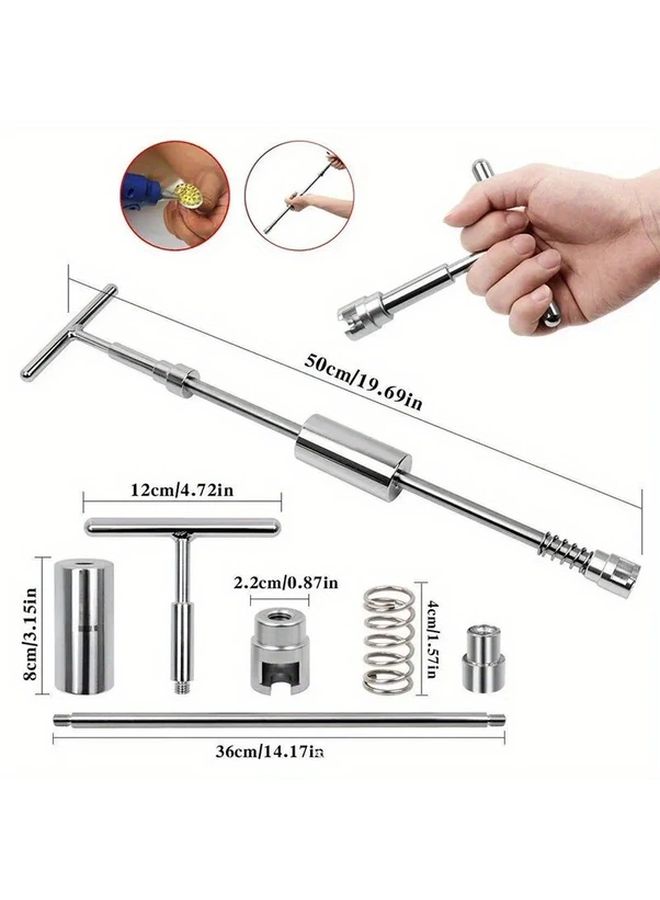 Car Dent Puller Kit 4 72 Inch Glue Puller Set No Power Required Auto Body Panel Repair - Image 2