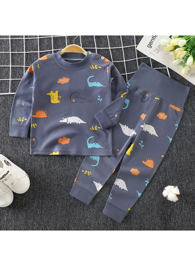 New Children's Cotton Autumn Clothes Autumn Trousers Underwear Autumn Winter And Spring Suit Home Clothes Boys And Girls Children's Clothes Pajamas