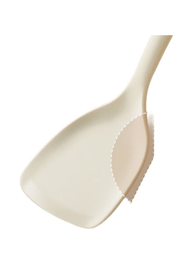 ASD (Aishida) Spatula, Thickened Silicone Spatula, Cooking Pot Spatula, Heat-Resistant High-Temperature Handle, Milk White Color - Image 2