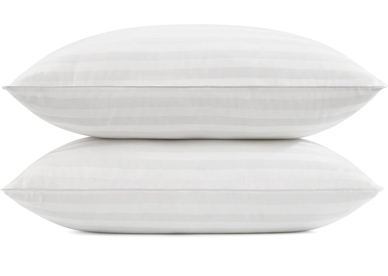 IMSMARTMART Adjustable Hollow Fibre Pillow - Fluffy, Medium Firm, 27x16”, Breathable Comfort (Pack of 2) - Image 1