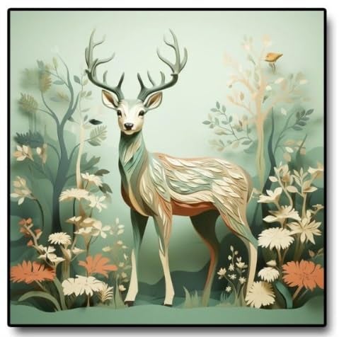 TREXEE TREXEE DIY 5D Diamond Painting Kits for Adults Kids Beginners Full Drill Diamond Painting by Numbers for Beginners Special The Golden Deer Canvas Painting30 40cmWithout Frame