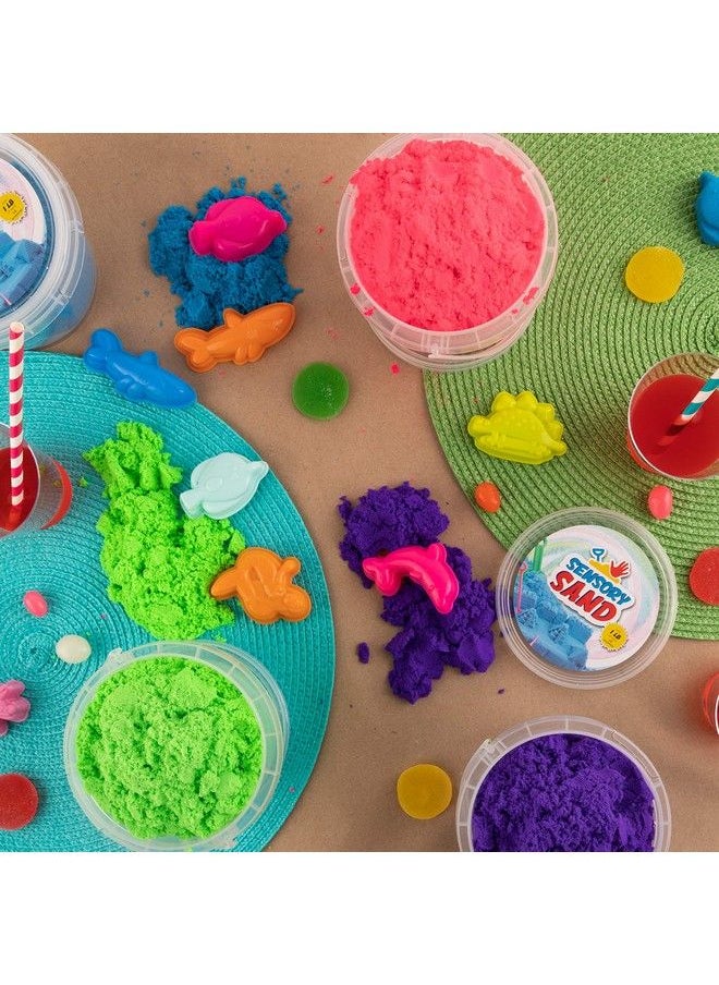 Sensory Sand Play Sand For Kids With Sea Molds (41 Pound Multipack) Bulk Colorful Combo For Boys And Girls  - Image 4