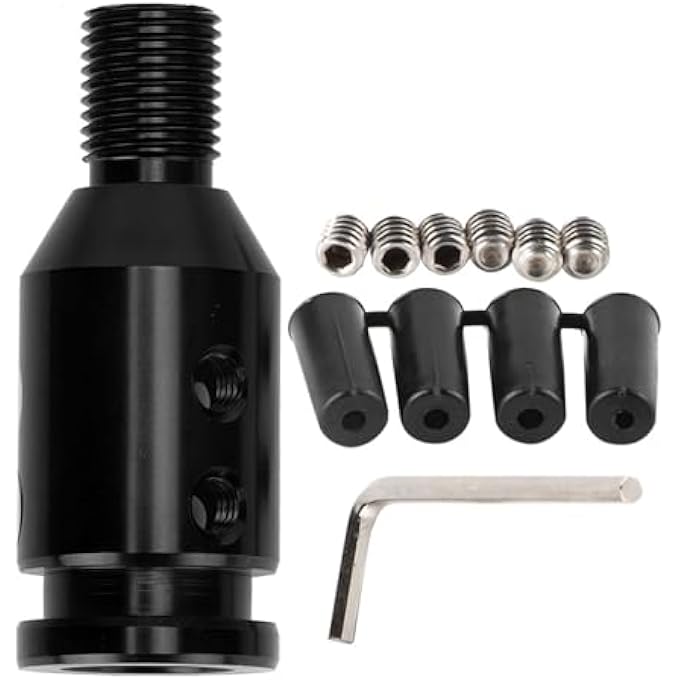 rayihni Car Gear Shift Knob Adapter Universal 12x125mm Black for NonThreaded Shifters - Image 2