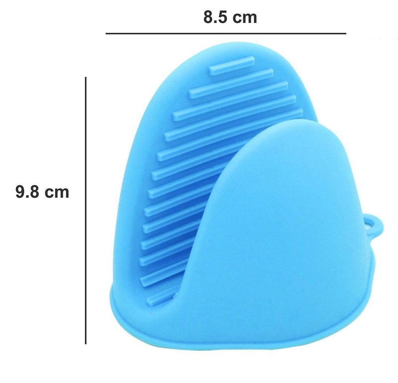 SAKAR Sakar Silicone Pot Holder Heat Resistant Cooking Pinch Grips Glove Utensil Tool Multi Colors Set Of 2  - Image 3