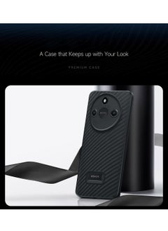 Wtech Honor X9c Smart 5G 2024 Liquid Silicone Carbon Fiber Texture Case Cover - Black  - Image 4
