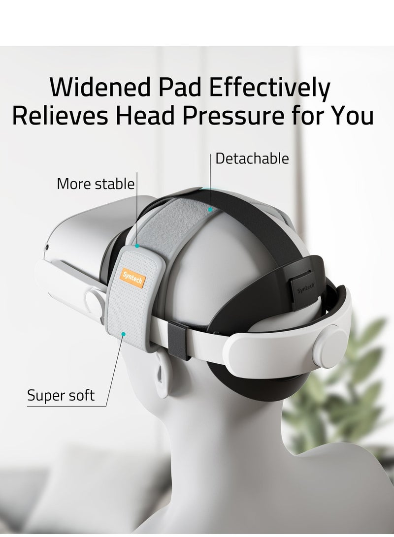 سينتيك حزام رأس Syntech قابل للتعديل (VR Head Strap) لنظارة Meta/Oculus Quest 2 - تصميم مريح لثبات وراحة معززة - Image 4