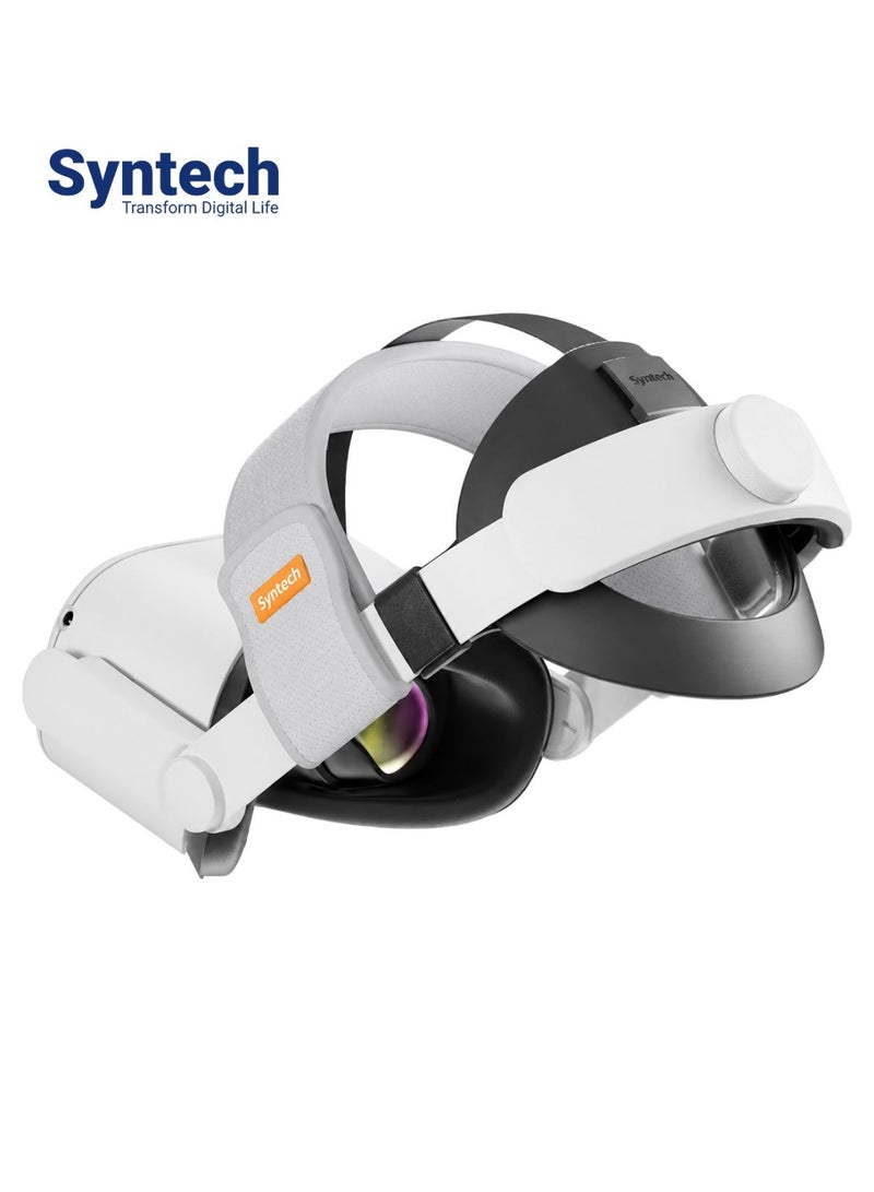 Syntech VR Head Strap Compatible with Meta/Oculus Quest 2 Accessories, Adjustable Head Strap for Enhanced Comfort and Stability - Image 1