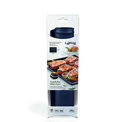 Lekue 12 by 16-Inch Non-Spill Baking Sheet, Black - Image 2